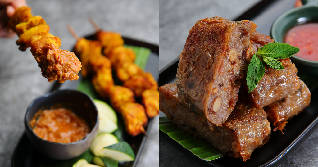 How To Cook Hericium Satay & Teochew Kuang Chiang 在家也可以煮猴头菇Satay和潮州广将