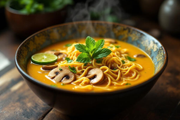 Curry Mushroom Noodle Soup