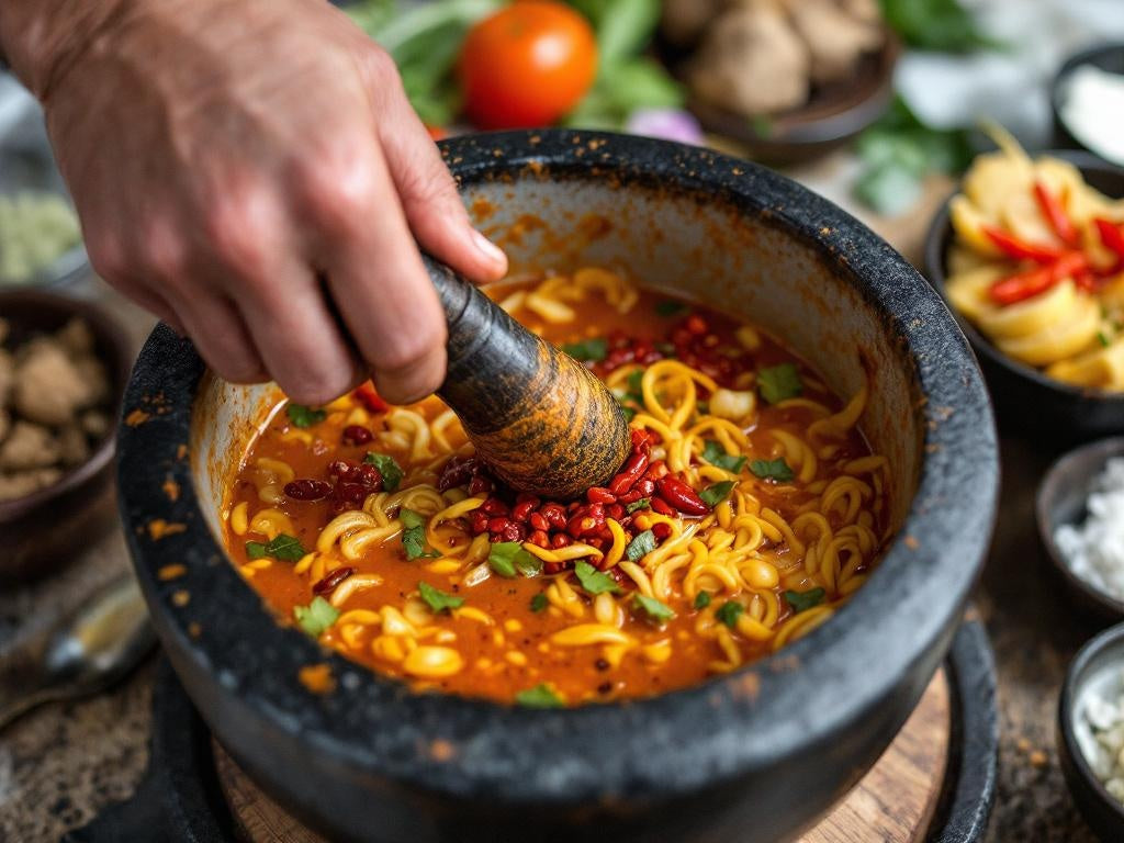 Nyonya Asam Laksa Paste (From Scratch)