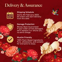 Love Earth X Pinxin CNY Hamper Gift Box serving suggestion - Pinxin Vegan